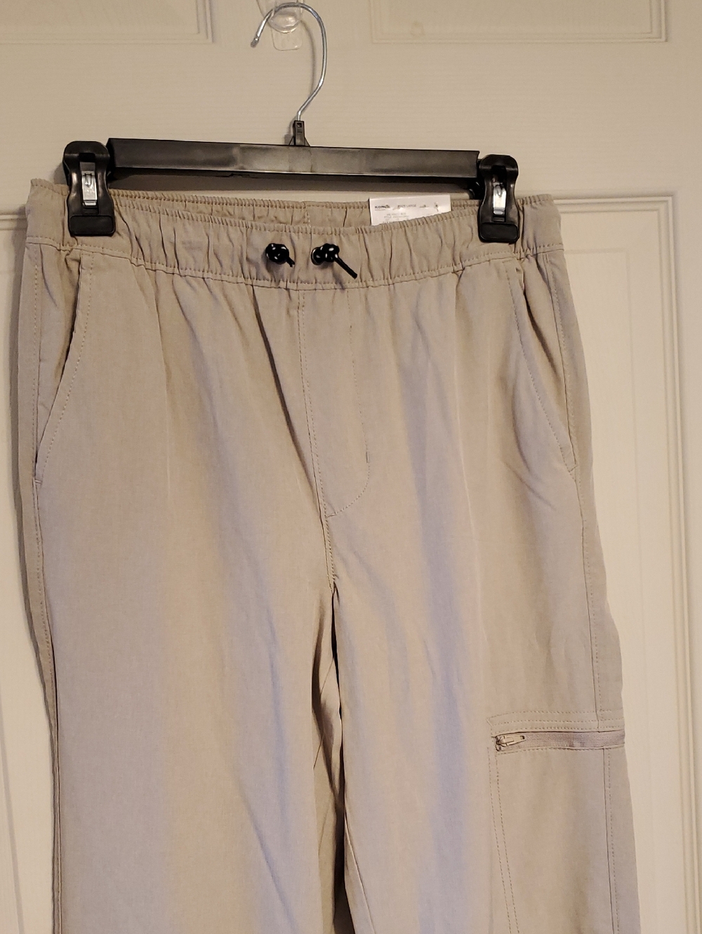 Sonoma Khaki Cargo Jogger Pants with Drawstring